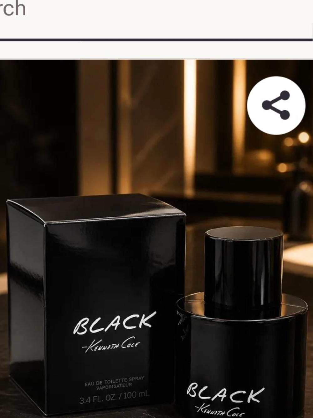 BLACK by Kenneth Cole Eau de Toilette - Black Bottle🆕🖤✨